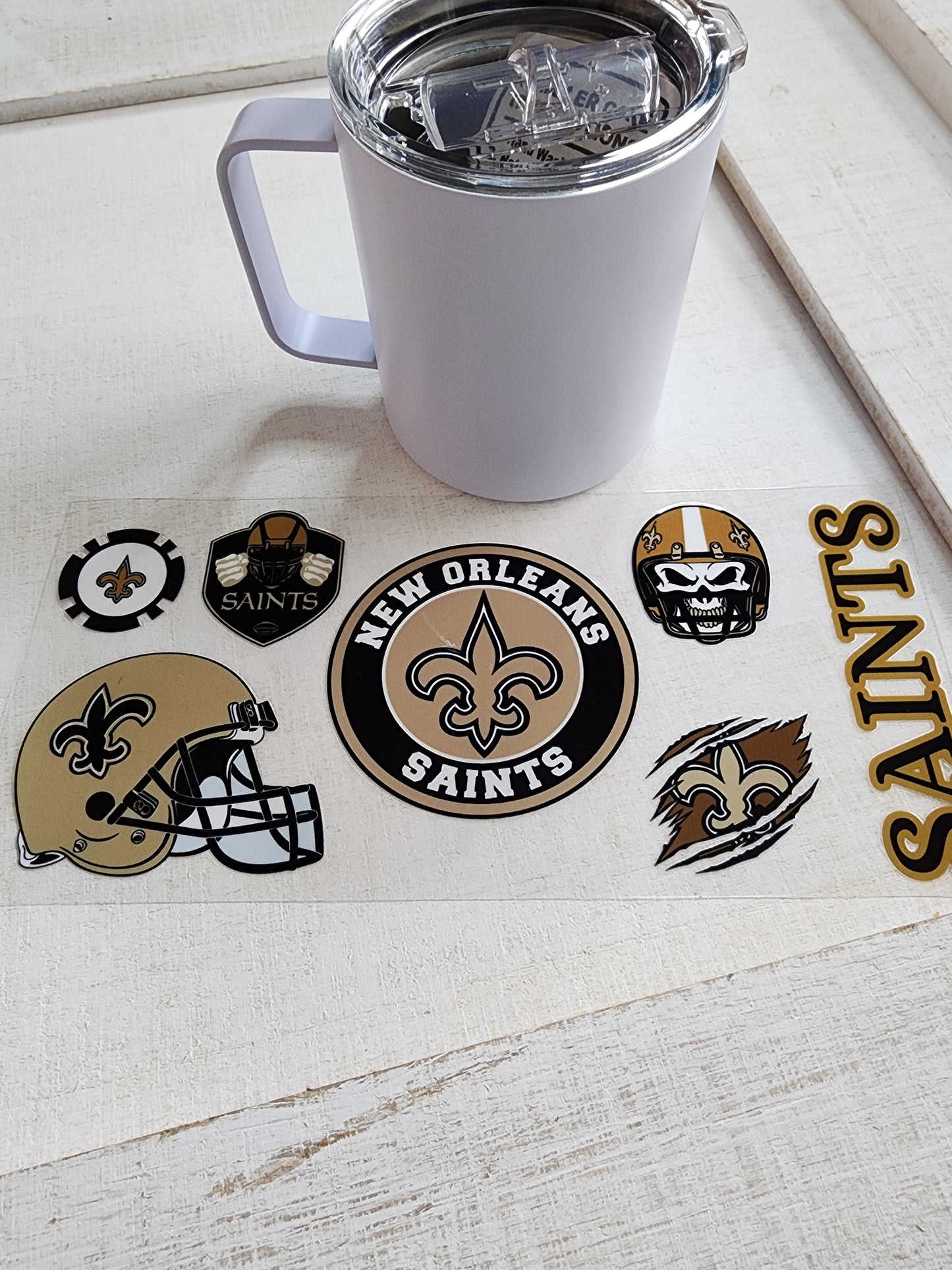 Saints travel mug